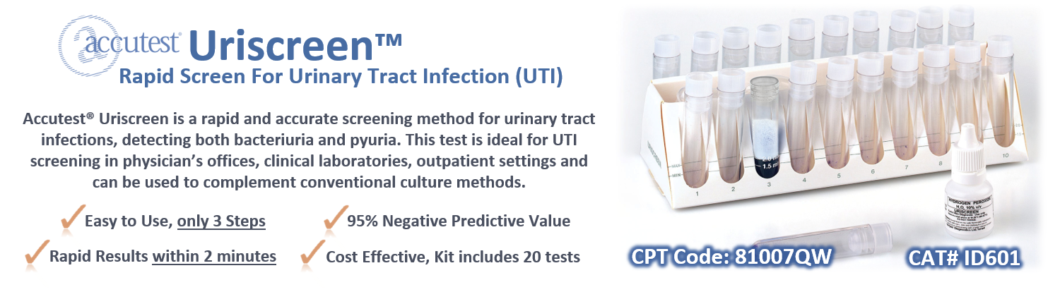 Uriscreen UTI Test Banner