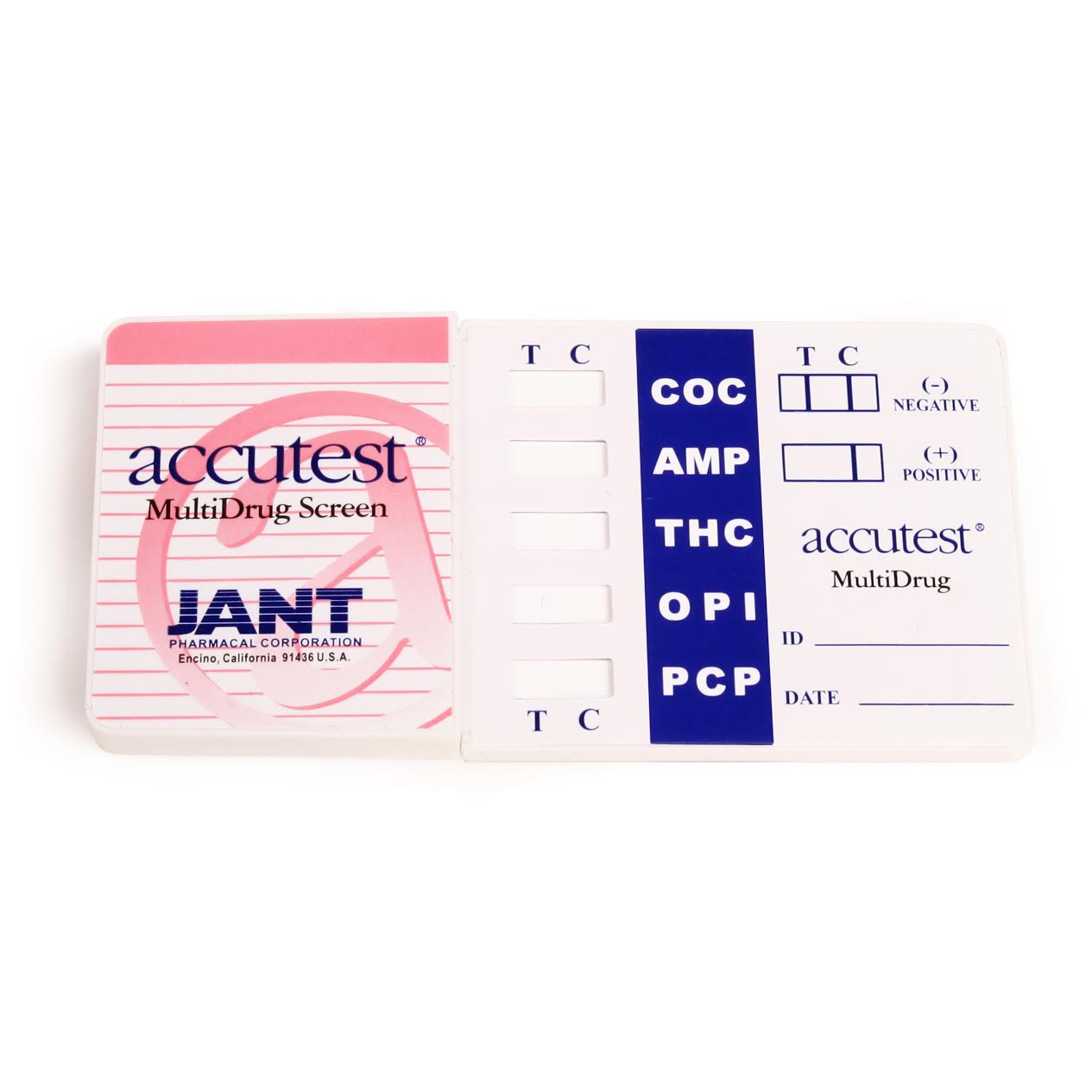 Accutest Urine Drug Test Dip Card - JANT PHARMACAL CORPORATION