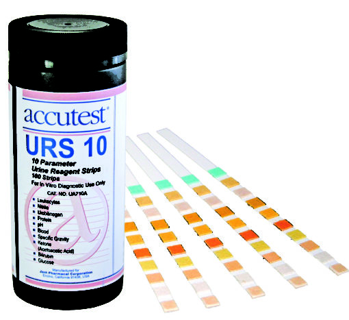 UA710A Accutest URS-10 Urine Reagent Strips