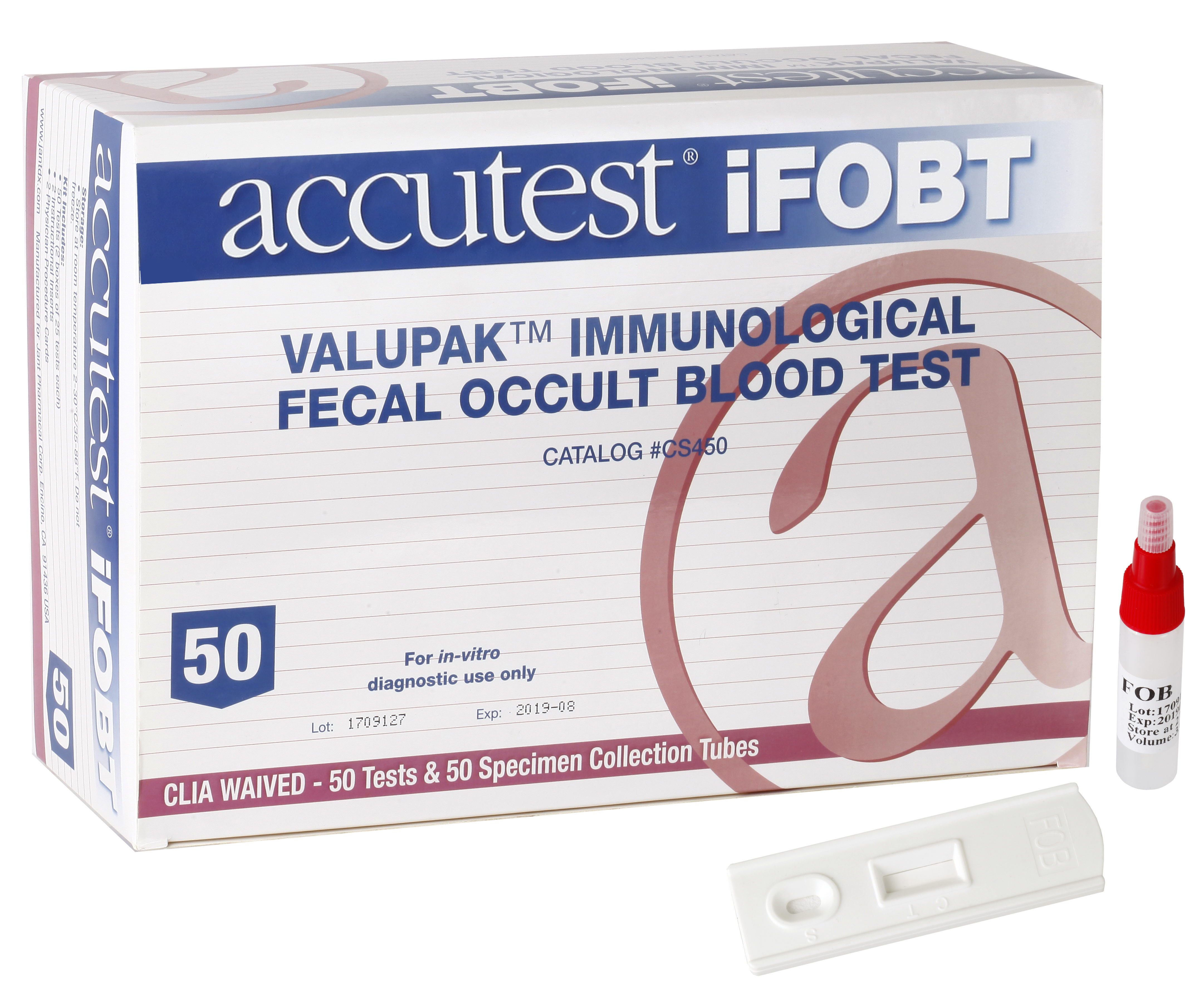 Accutest® ValuPak™ Immunological Fecal Occult Blood (iFOBT) Test
