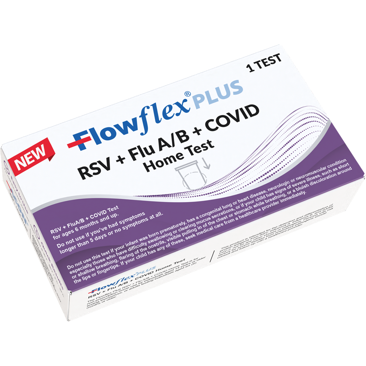 Flowflex Plus RSC Flu A/B Covid 19 4-in-1 Home Test