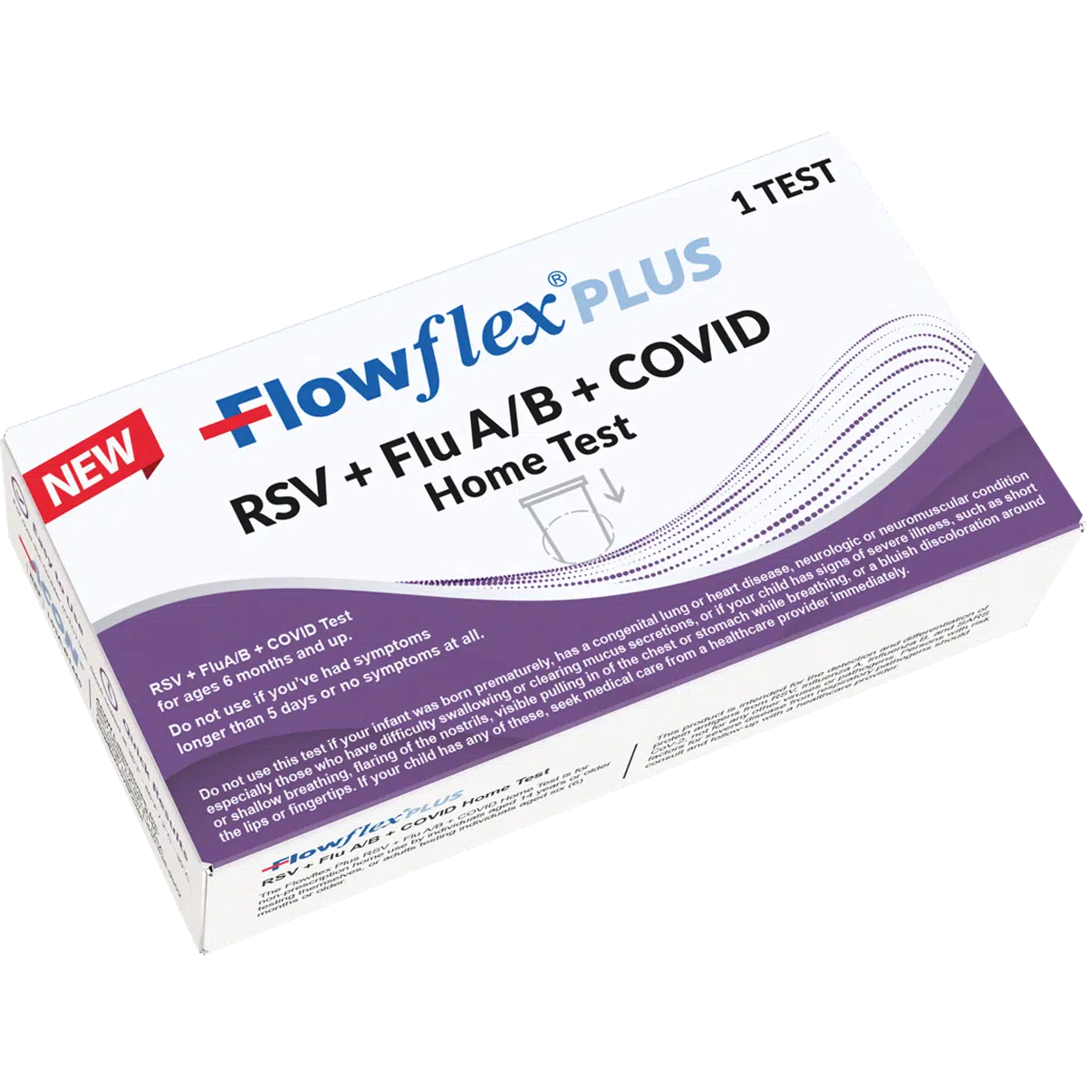 Flowflex Plus RSC Flu A/B Covid 19 4-in-1 Home Test