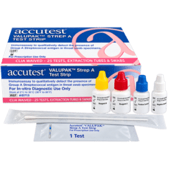 Accutest VALUPAK Strep A Test Strip ID713 kit contents