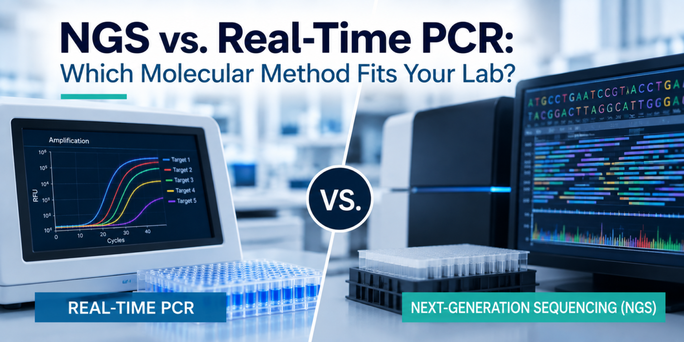 NGS vs. real-time PCR comparison for molecular laboratory workflows